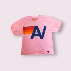 Neon Pink aviator nation boyfriend tee